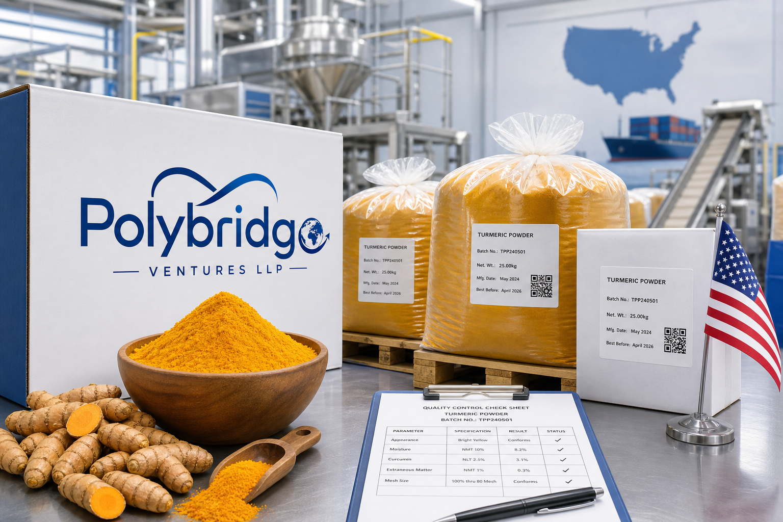 Turmeric Powder for the United States: Bulk Sourcing, Quality Checks, and Import-Ready Supply